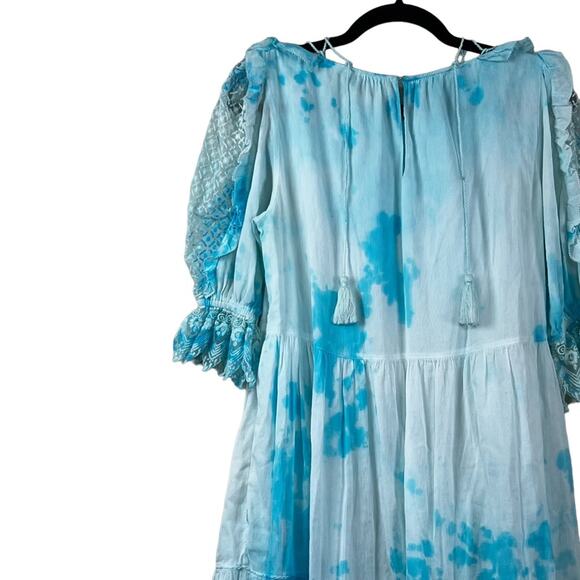 Ulla Johnson Cloud Blue & White Mini Dress Size 4 - Picture 5 of 6